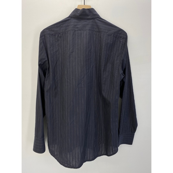 Theory Men's Long Sleeve Button Down Striped Shirt - Picture 3 of 8